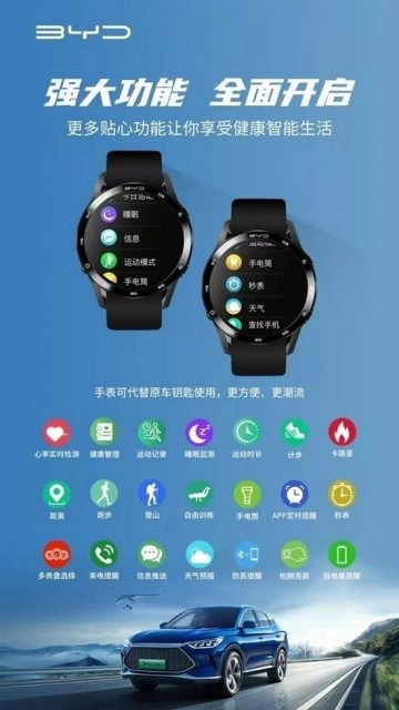 捕魚機：比亚迪智能手表预计 4 月上市 支持汽车钥匙等功能